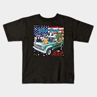 Jeep Gladiator J series Awesome JEEP Flag Kids T-Shirt